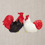 Rooster and Hen Salt and Pepper Shaker Set