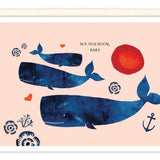 Whale Family New Baby Card