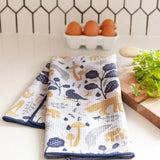 Fox & Feathers Tea Towel