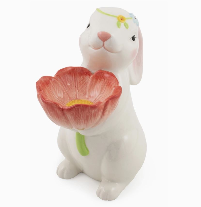 Floral Ceramic Bunny