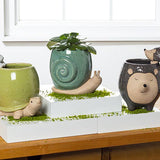 Ceramic Animal Planters - 3 Styles