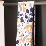 Fox & Feathers Tea Towel