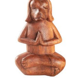 Suar Wood Yoga Dog Sculpture from Bali