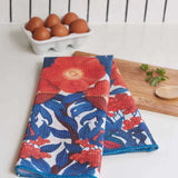 Icelandic Blue Poppies Tea Towel