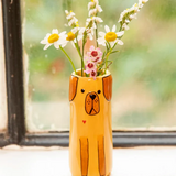 Cutest Little Dog Bud Vase
