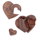 Heart Jewelry Puzzle Box