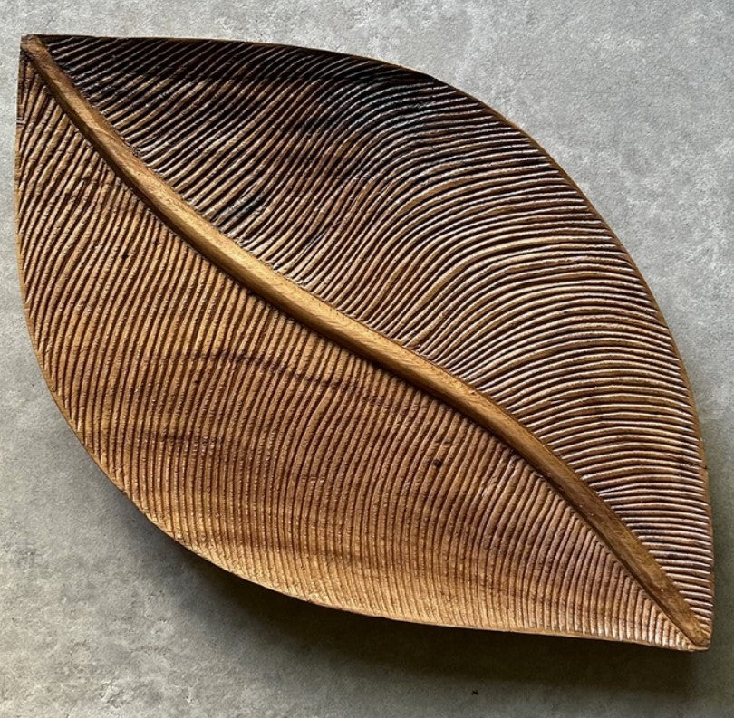 Wooden Leaf Tray Suar