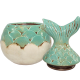 Mermaid Ceramic Jar