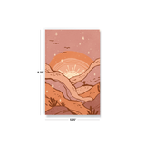 Desert Sunset Soft Touch Layflat Notebook
