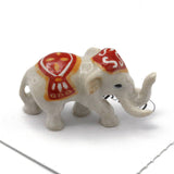 Airavata White Elephant Porcelain Miniature