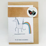 Strange & Wonderful Growing Paper Greeting Card