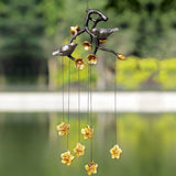 Lovebirds and Flowers Wind Chime