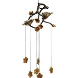 Lovebirds and Flowers Wind Chime