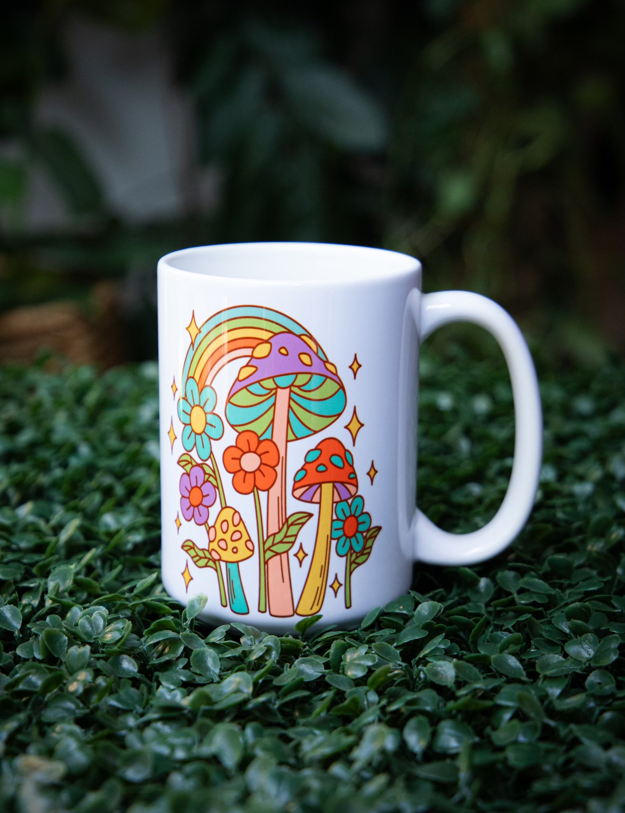 Groovy Retro Mushroom Mug - 5 Styles