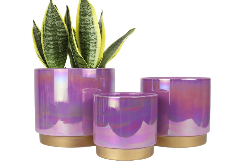 Pearl Ceramic Planter - 3 Sizes/4 Colors