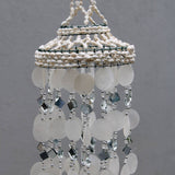 White Capiz Shell and Mirror Wind Chime