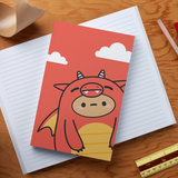 Smoko Tayto Dragon Layflat Journal Notebook