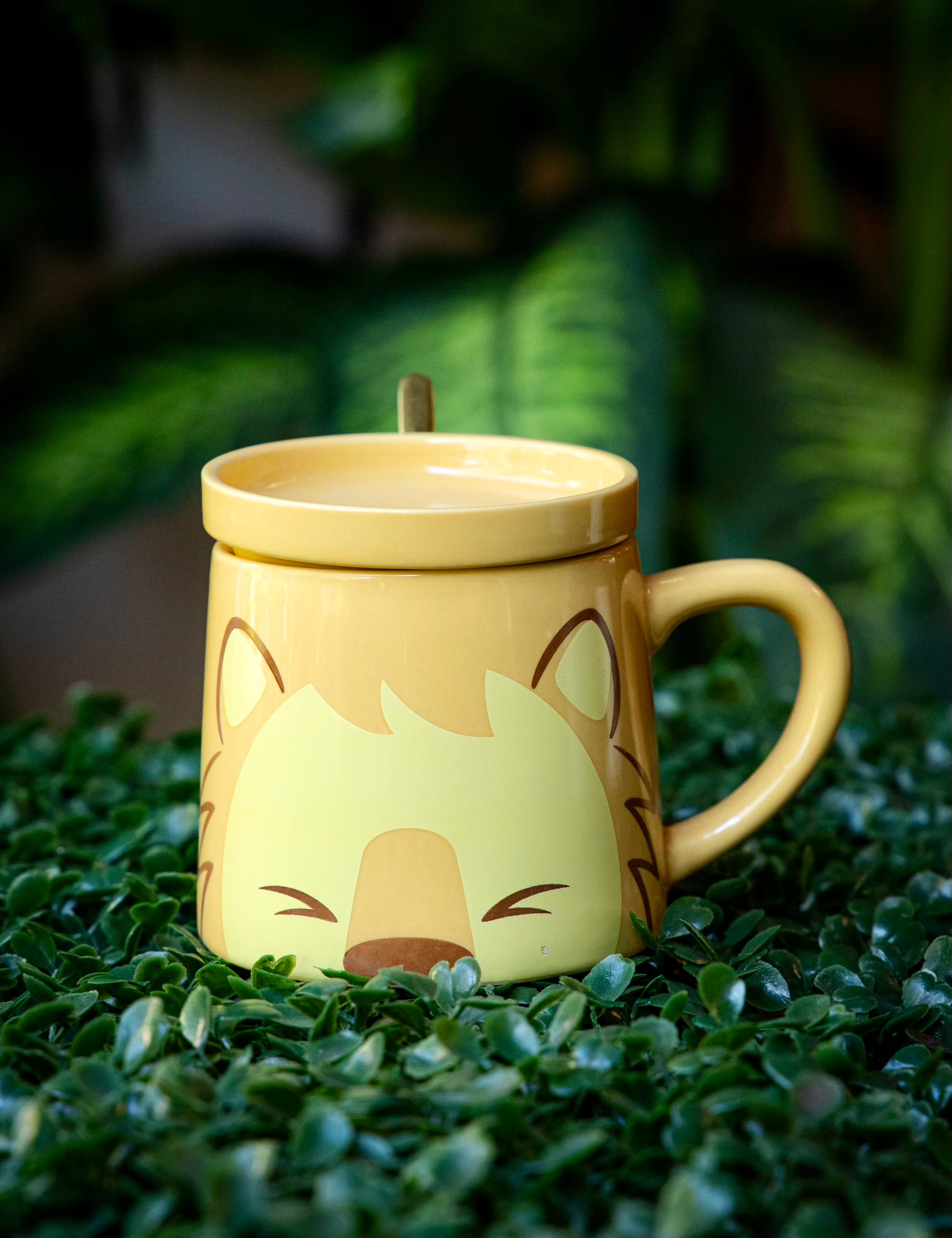 Animal Style Coffee Mug with Metal Spoon - 3 Styles