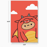 Smoko Tayto Dragon Layflat Journal Notebook