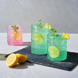 Hobnail Drinking Glasses  - 6 Colors/2 Sizes