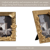 4 x 6 Gold Resin Spring Time Frame