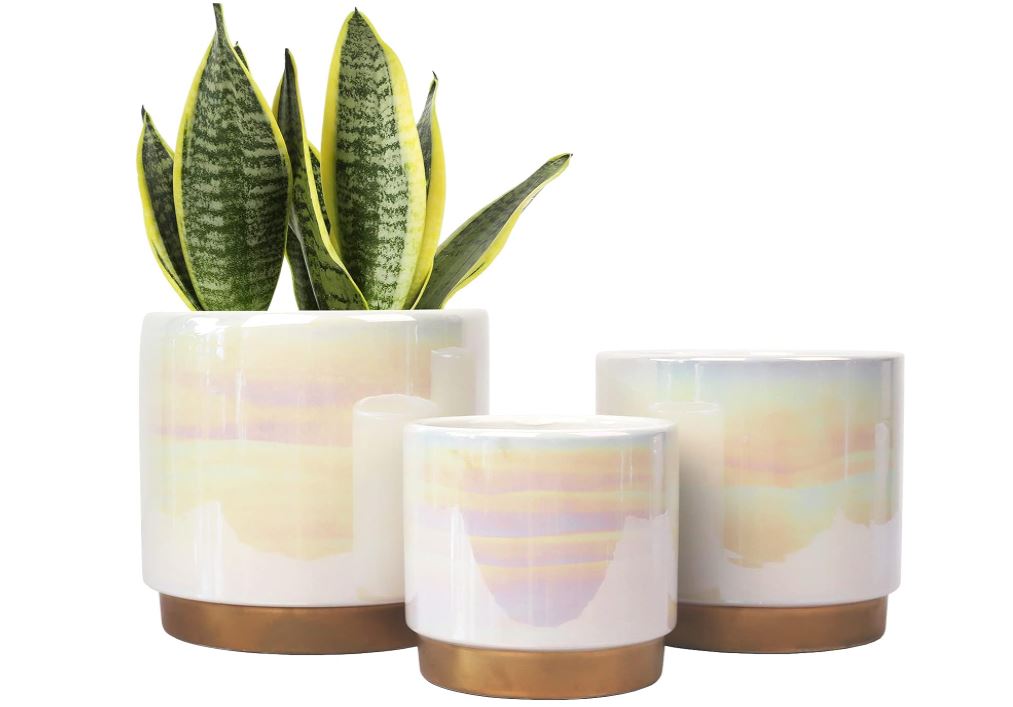 Pearl Ceramic Planter - 3 Sizes/4 Colors