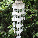 White Capiz Shell and Mirror Wind Chime