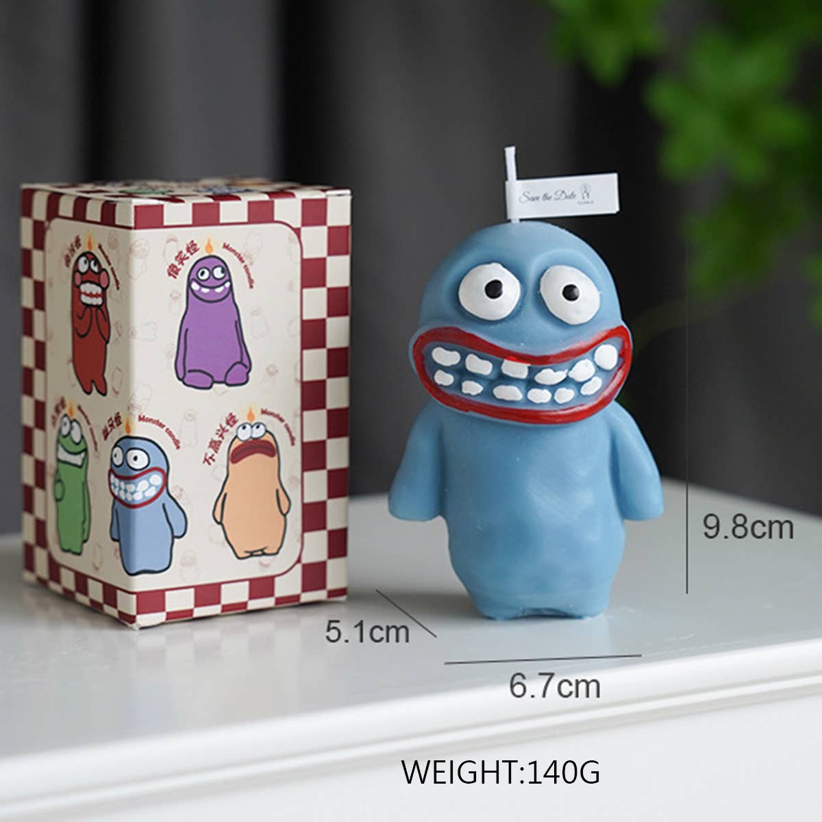 Cartoon Clay Monster Candle - 5 Styles