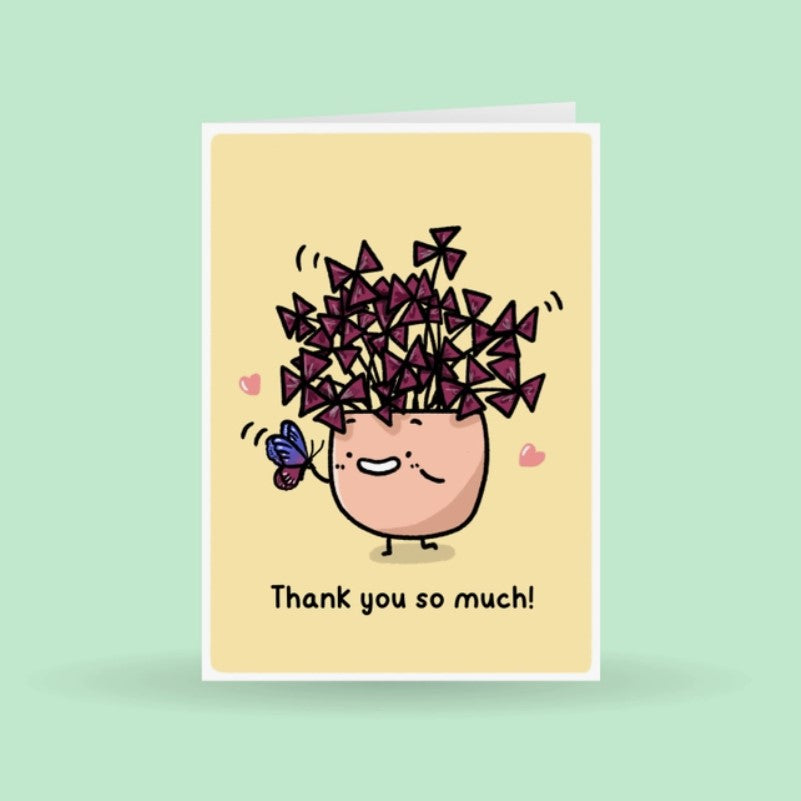 Thank You So Much Oxalisplant Greeting Card
