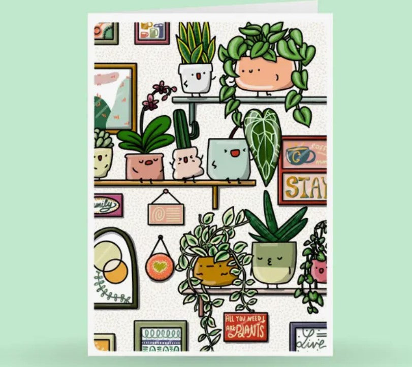Plant Shelf Greeting Card
