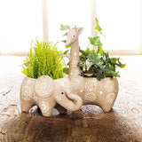 Stoneware Animal Planters - 3 Styles