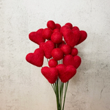 Felted Heart Ball Picks
