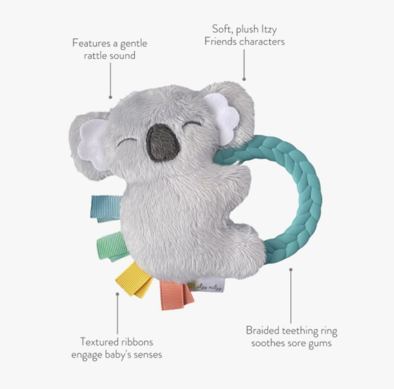 Ritzy Rattle Pal™ Plush Rattle Pal with Teether - 4 Styles