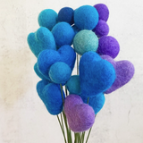 Felted Heart Ball Picks