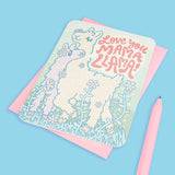 Mama Llama Greeting Card