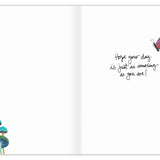 Birds & Mushrooms Birthday Card