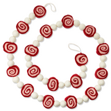Wool Felt Peppermint Candy Garland