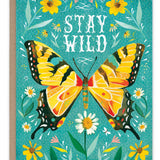 Stay Wild Butterfly Birthday Card