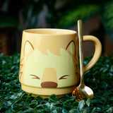 Animal Style Coffee Mug with Metal Spoon - 3 Styles