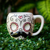 Sugarskull Moustache Mug