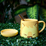 Animal Style Coffee Mug with Metal Spoon - 3 Styles