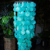 Turquoise Capiz Chandelier Chime