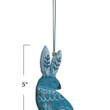 Paper Mache Rabbit Ornament