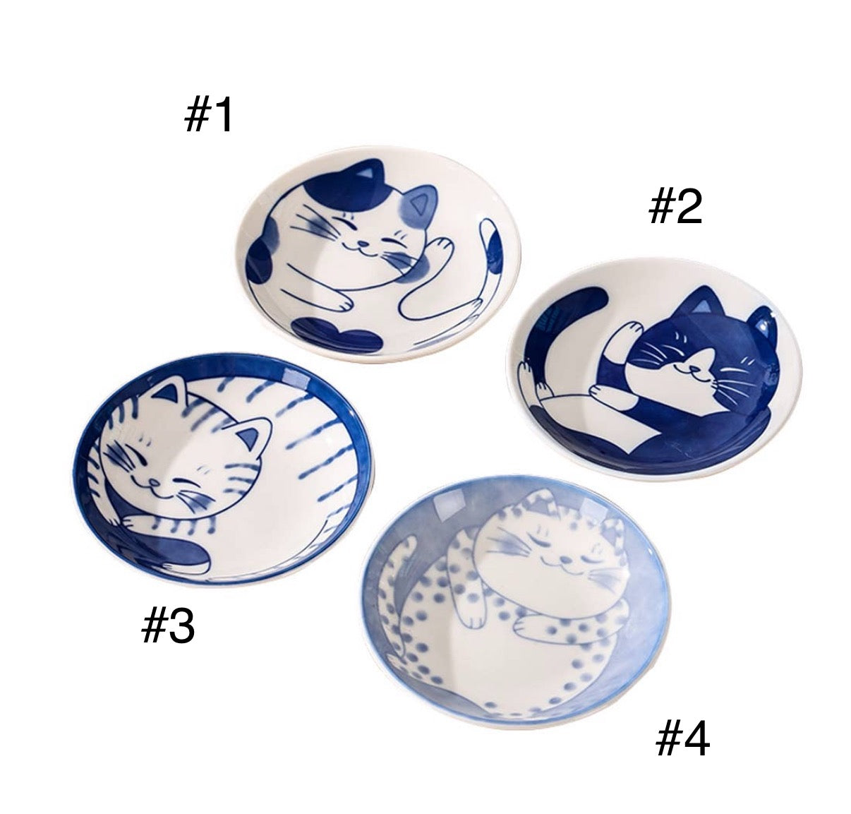 Lucky Cat Ceramic Trinket Dish