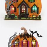 LED Light-Up Pumpkin House - 2 Sizes