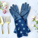 Gardening Gloves - Navy Sketch Bee