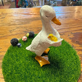Adorable Duck with Duckling Figurine