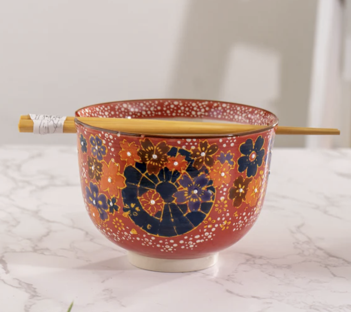 18oz Ramen Noodle Bowls with Chopsticks - 5 Styles