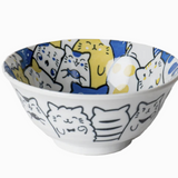 Bunch of Cats or Dogs Porcelain Bowl