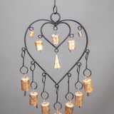 Iron Heart Chime With 13 Bells